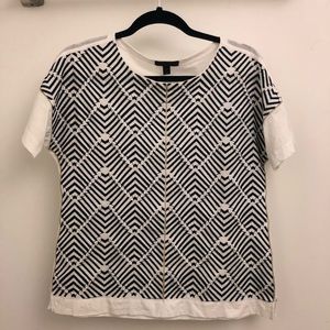 J-Crew Chevron Top
